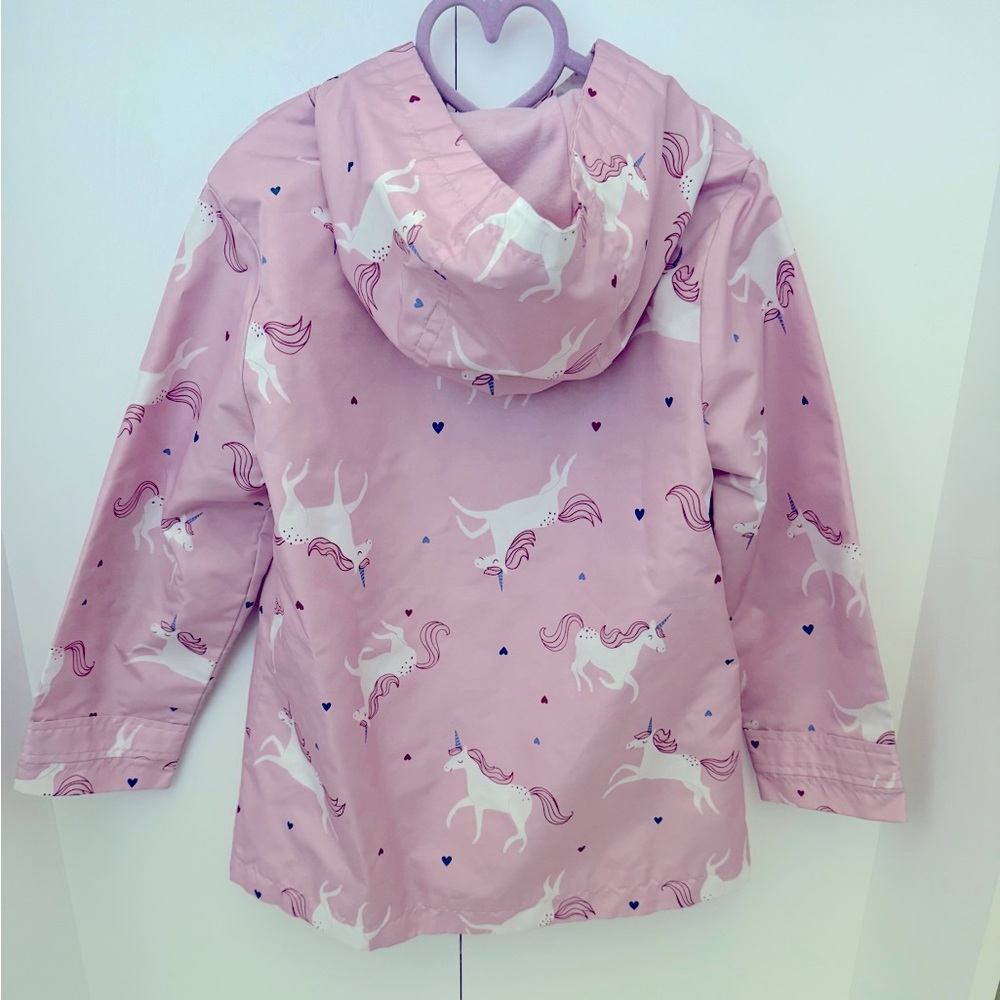 Carter's Girls Pink Unicorn Rain Jacket 5-6 - Picture 2 of 3